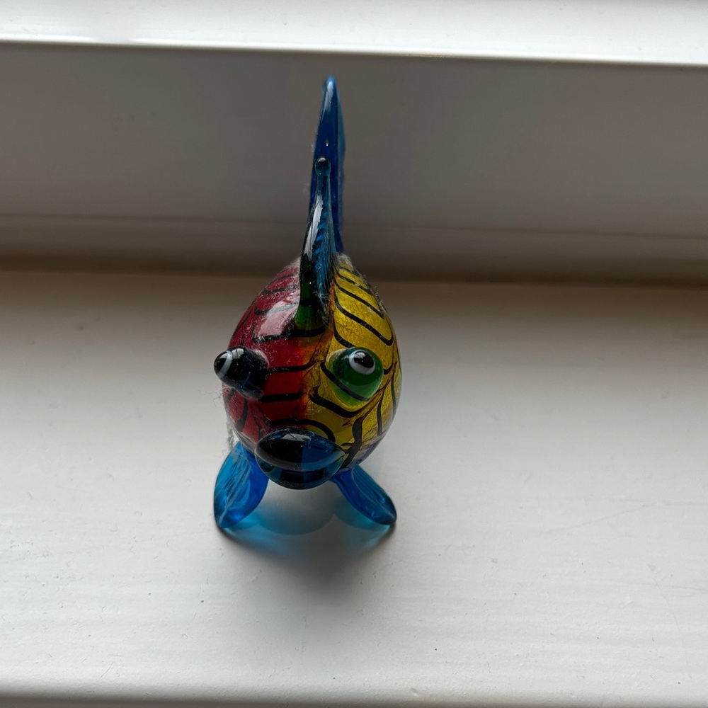 Colorful Glass Fish Figurine